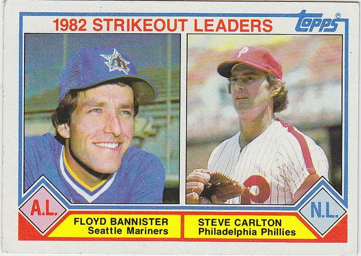 Floyd Bannister — 1982 American League strikeout leader, Topps baseball card